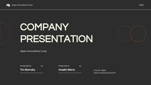 Free  Template: Clean Company Presentation Template