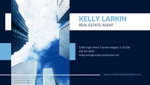 business  Template: Blue Modern Real Estate Business Card