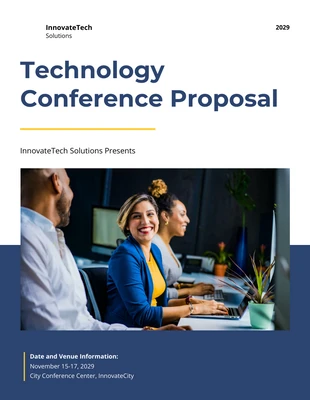 business  Template: Technology Conference Proposal Template