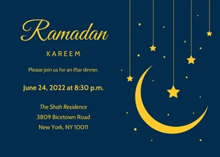 premium  Template: Moon Ramadan Invitation