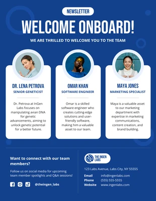 business  Template: Welcome New Employees Email Newsletter Template