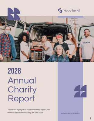 Free  Template: Charity Reports Template