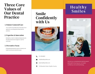 premium  Template: Healthy Smiles Dental Brochure Template