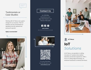 business interactive Template: IoT Solutions Brochure Template