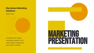 Free  Template: Marketing Presentation Template