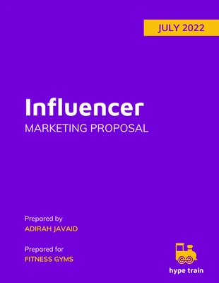 Free  Template: Influencer Marketing Pitch Deck Proposal Template