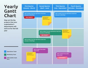 Free  Template: Yearly Gantt Chart Template