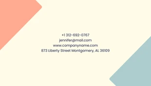 Sage Green Square Modern Simple Babysitting Business Card - Page 2