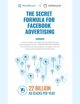 business  Template: Facebook Advertising Secret Infographic Template