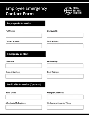 Free interactive Template: Black Contact Form Template