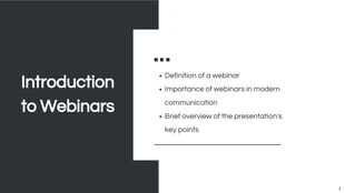 Black and White Minimalist Webinar Presentations - Page 2