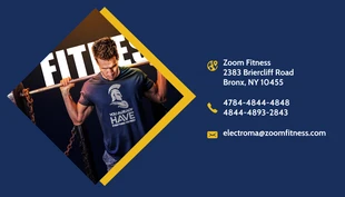 Modern Fitness Trainer Business Card - Page 2