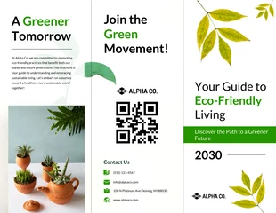 premium  Template: Eco-Friendly Practices Brochure Template