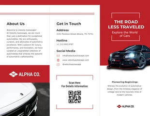 premium interactive Template: Red White Car Brochure Template