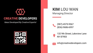 business  Template: Modern Developer Business Card