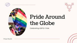 Free  Template: Pride Around The Globe Presentation Template