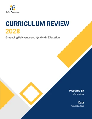 Free  Template: Curriculum Review Report Template