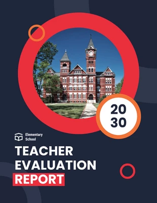 Free  Template: Teacher Evaluation Report Template