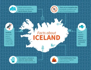 premium  Template: Facts About Iceland Infographic Template