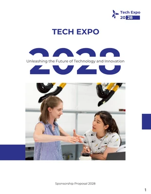 Free  Template: Tech Expo Event Proposal Template