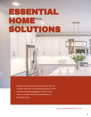 Free  Template: Essential Home Solutions Catalog Template