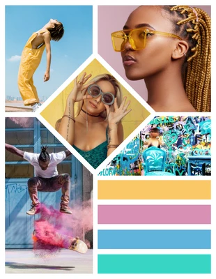 premium  Template: Modern Trendy Mood Board