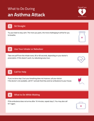 Free  Template: Red Healthcare Infographic Template