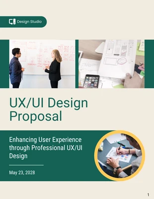 Free  Template: UX/UI Design Proposal Template