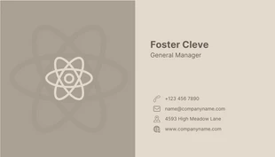 Cream Classic Simple Business Card - Page 2