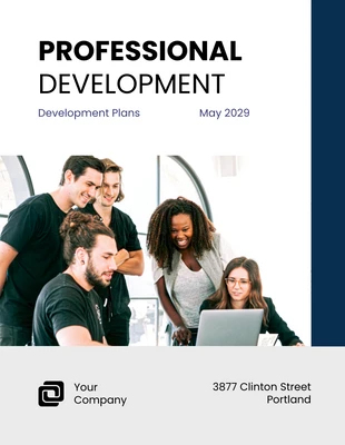 Free  Template: Modern Business Professional Development Plan