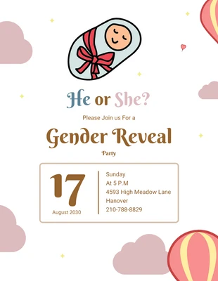 Free  Template: Gender Reveral Cream