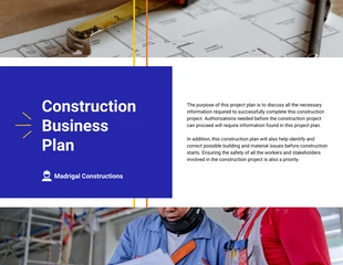 Free  Template: Construction Company Business Plan Example Template