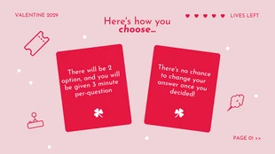 Pink Simple Valentine What Should We Do Choosing Game Presentation - Page 2