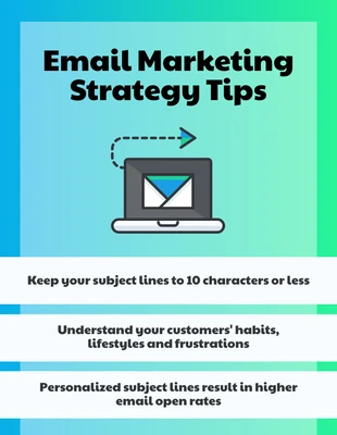 business  Template: Email Tips Pinterest Post