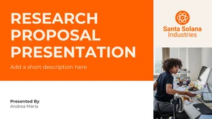 Free  Template: Research Proposal Presentation Template