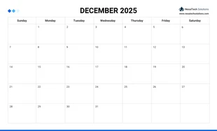 Simple Calendar Work Schedule Template - Page 12