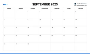 Simple Calendar Work Schedule Template - Page 9