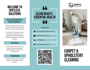 Free interactive Template: Carpet And Upholstery Cleaning Brochure Template