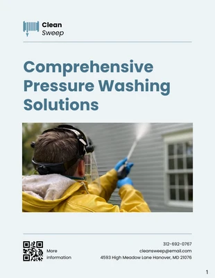 premium  Template: Pressure Washing Solution Proposal Template