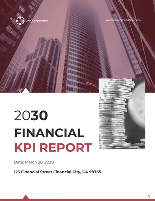 Free  Template: Financial KPI Reports Template