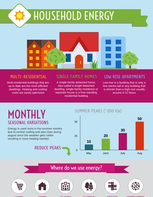 premium  Template: Household Energy Infographic Template