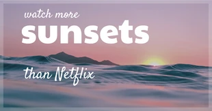 Free  Template: Summer Sunset Facebook Post