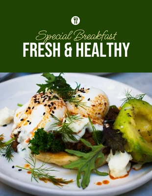 Free  Template: Fresh and Healthy Special Breakfast Flyer Template