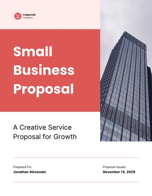 Free  Template: Small Business Proposal