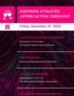 premium  Template: Appreciation Ceremony Event Program Template