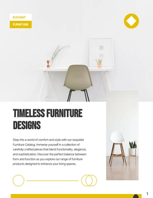 Free  Template: Furniture Sets Product Catalog Template