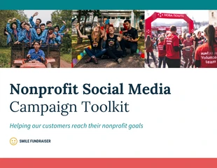 premium  Template: Nonprofit 5 Point Social Media Toolkit eBook Template