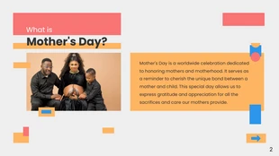 Simple Pastel and Orange Mother's Day Presentation - Page 2