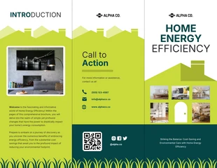 premium  Template: Home Energy Efficiency Brochure Template