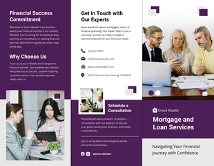 business  Template: Mortgage & Loan Services Brochure Template